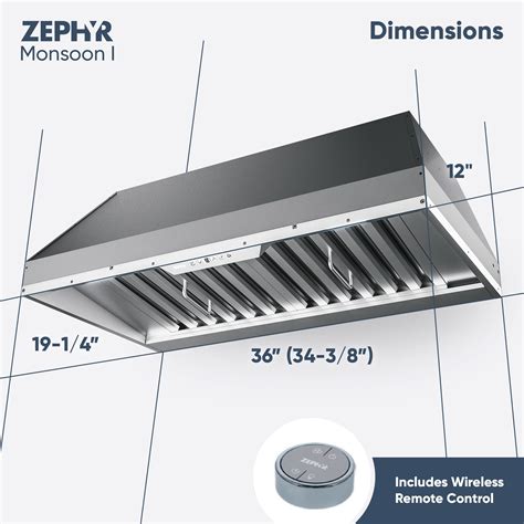 Zephyr Monsoon I Range Hood Insert 